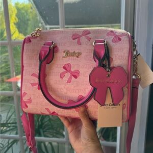 Juicy Couture Pink Satchel with Bow Accents